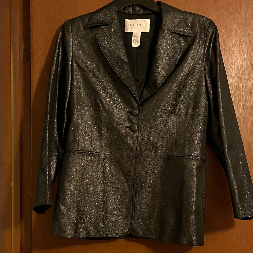 Hugo Buscati Shimmering Black Blazer